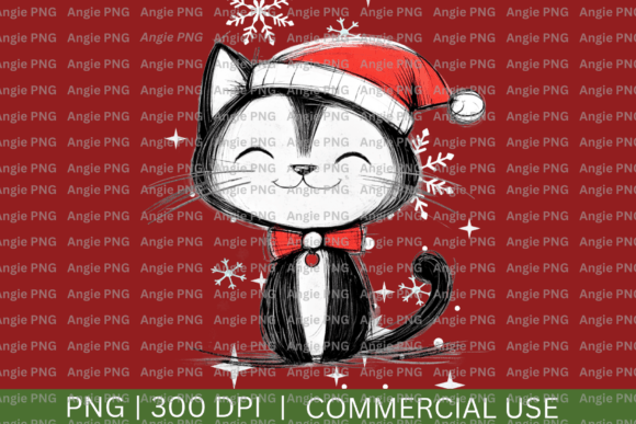 Christmas Cat PNG Clipart: Festive Designs Made Simple