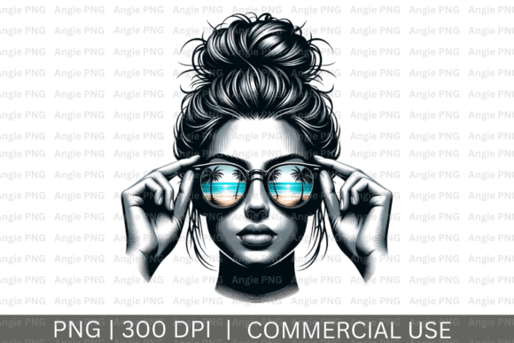 Messy Bun Mom Beach PNG Clipart: A Designer's Guide