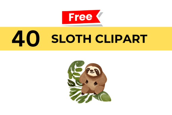 Sloth Cliparts: Your Instant Toolkit for Relaxed, Charming Designs