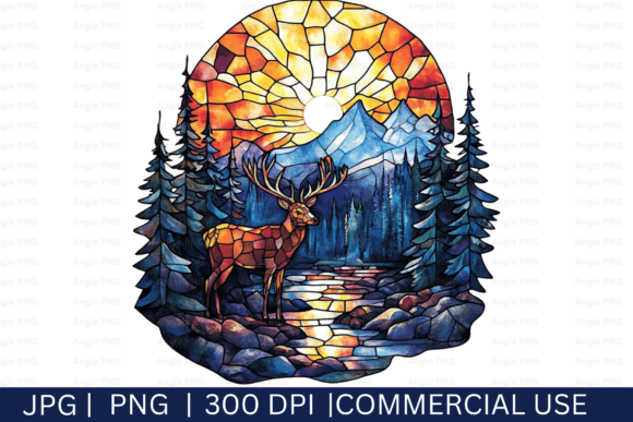 Stained Glass Deer PNG Clipart: A Designer’s Guide