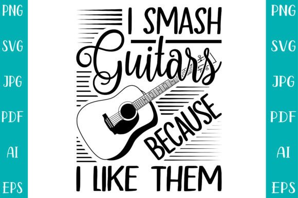 Unleash Creative Energy with the I Smash Guitars Font